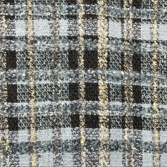 Harve Benard Brown Plaid Button Up Wool Jacket - Picture 12 of 14